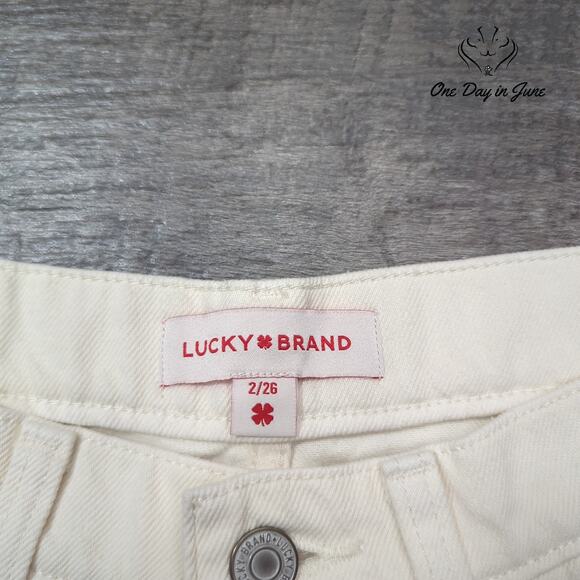 Lucky Brand 90s Loose High Rise Crop Jeans Size 2 - Picture 2 of 6